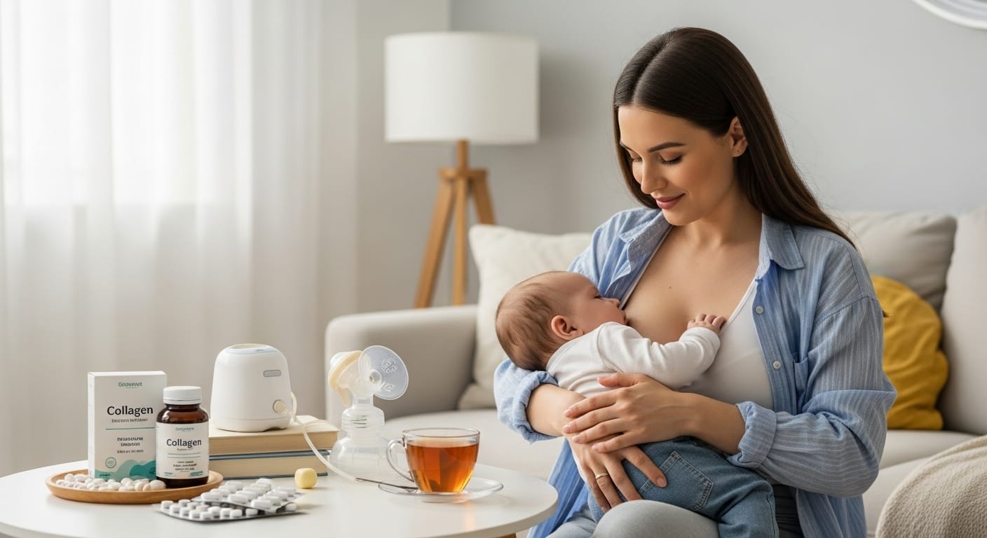 Collagen sau sinh – Bí quyết phục hồi làn da cho mẹ bỉm